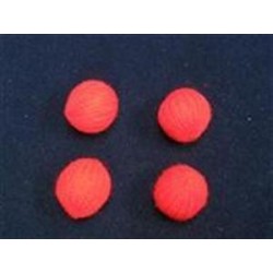 Crocheted Balls - Lana lavorata all' uncinetto (Set Of 4) - 1" cm. 2,50