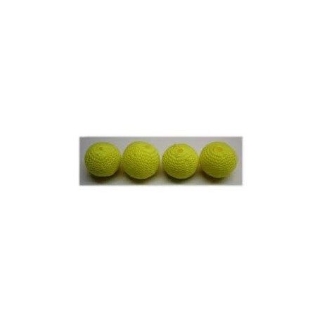 Crocheted Sponge Chop Cup Balls 1" (Set Of 4) - Ft