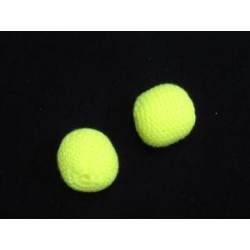 Crocheted Sponge Chop Cup Balls 2" (Set Of 2) - Ft