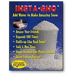 Insta-Snow Powder by Steve Spangler Science.