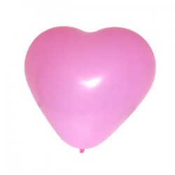 Palloncini a forma di cuore rosa - 200 pezzi (30/40 cm)