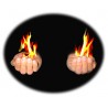 Fiamme dalle mani