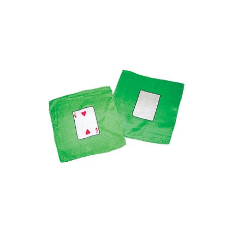 Mini card silk - Cm 20 x 20 - 2 di cuori e carta bianca