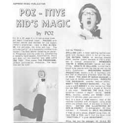 Poz-itive Kid's Magic by Poz Printed by Supreme